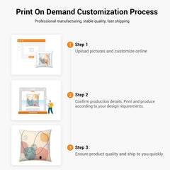 Colorful Branches Printed Sofa Pillow Case No Core Print On Your Demand, 50x50cm, 60x60cm