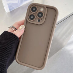 Shockproof Frame Frosted Precise Hole TPU Phone Case