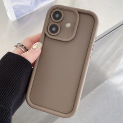 Shockproof Frame Frosted Precise Hole TPU Phone Case