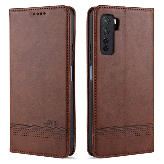 AZNS Magnetic Calf Texture Horizontal Flip Leather Case with Card Slots & Holder & Wallet, For Huawei Nova 7 SE, For Huawei Nova 7, For Huawei Enjoy 20, For Huawei Maimang 9