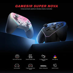 GameSir Super Nova T4 Nova Pro Tri-Mode Wireless Game Controller for PC / Steam / Switch / iOS / Android