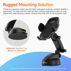 Ulefone UAN16 Armor Mount Car / Desk Phone Holder, Enhanced Model