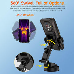 Ulefone UAN16 Armor Mount Car / Desk Phone Holder, Enhanced Model