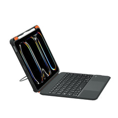 Colorful Backlight Bluetooth Keyboard Leather Tablet Case with Rotating Holder