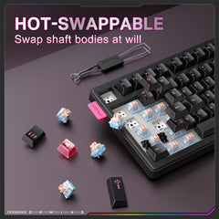 ONIKUMA MT706 81-Keys Hot Swappable Triple Mode Mechanical Keyboard