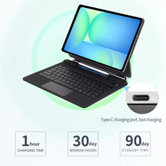 P820 Magnetic Bluetooth Keyboard Leather Tablet Case