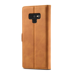 LC.IMEEK Strong Magnetism Ultra-thin Horizontal Flip Shockproof Matte TPU + PU Leather Case with Holder & Card Slots & Wallet, For Samsung Galaxy Note9