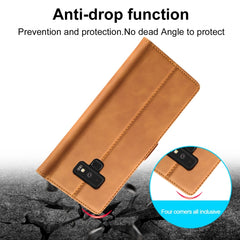 LC.IMEEK Strong Magnetism Ultra-thin Horizontal Flip Shockproof Matte TPU + PU Leather Case with Holder & Card Slots & Wallet, For Samsung Galaxy Note9