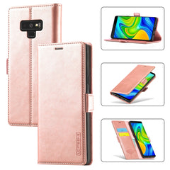 LC.IMEEK Strong Magnetism Ultra-thin Horizontal Flip Shockproof Matte TPU + PU Leather Case with Holder & Card Slots & Wallet, For Samsung Galaxy Note9