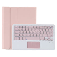T098B-A Pressed Skin Texture TPU Detachable Candy Colors Bluetooth Keyboard Protective Case for iPad Air 11 2024 / 2025 / Air 4 10.9 inch 2020, with Stand & Pen Slot & Touch, T098B-A