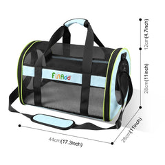FUNADD Pet Travel Carrier Bag Shoulder Foldable Tote Bag