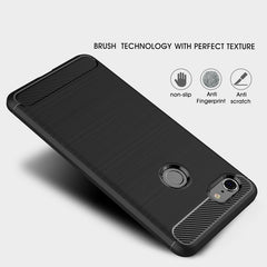 Brushed Texture Carbon Fiber Shockproof TPU Case for Google Pixel 3 XL, For Google Pixel 3 XL