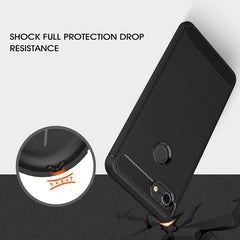 Brushed Texture Carbon Fiber Shockproof TPU Case for Google Pixel 3 XL, For Google Pixel 3 XL