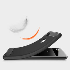 Brushed Texture Carbon Fiber Shockproof TPU Case for Google Pixel 3 XL, For Google Pixel 3 XL