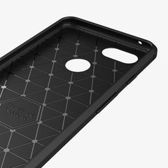 Brushed Texture Carbon Fiber Shockproof TPU Case for Google Pixel 3, For Google Pixel 3