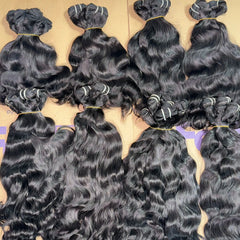 Wholesale Raw Brazilian Human Hair Raw Virgin Cuticle Aligned One Donor Hair Bundles Weave Indian Wavy Curly