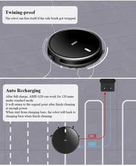Robot Vacuum Cleaner G20S, 6000Pa Suction,Remote Upgrade, 2 in1 Wet Dry Mop, Wifi App, Smart Vaccum Auto Floor Washing for Home,