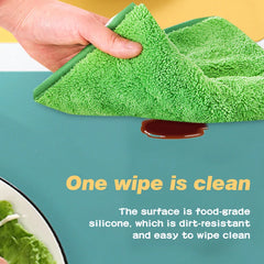 60/40cm Oversized Food Grade Silicone Waterproof Placemat Heat Insulation Anti-Skidding Washable Table Mat For Kitchen Dinner