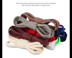 21 Colors No Tie Shoelaces Round Color Metal Lock Elastic Shoelace General For Children And Adults Sneakers Lazy Laces Unisex