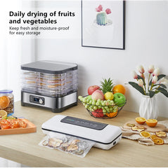 BioloMix BPA FREE 5 Trays Food Dryer Dehydrator with Digital Timer and Temperature Control for Fruit Vegetable Meat Beef Jerky