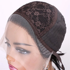 Cheap 13x1 Lace Pixie Cut Curly Wig Natural Brazilian 150% Density Pixie Curly Human Hair Wig 100% Human Hair