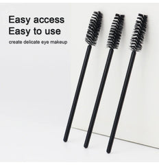 ANNAFRIS 50Pcs Disposable Eyelash Brush Soft Head Crystal Eyebrow Brush Lash Extension Brush Mascara Wand Makeup Tool