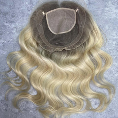 Ready to Ship Factory Hair Unit European Virgin Cuticle 100% European Human Hair Silk Base Topper for Women Hair Toupees