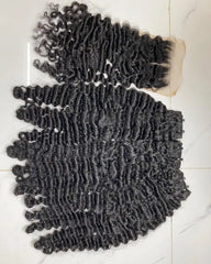 Burmese Curly Double Weft Virgin Human Hair Raw Vietnamese One Donor Raw Burmese Curly Hair Bundles