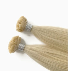 Italian Keratin Double Drawn Blonde K Tip Extensions Vietnamese Raw Virgin Hair Flat Weft Human Hair Extension