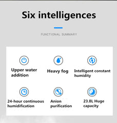 110V 220V 23.8L Large Capacity Industry Air Humidifier Commercial Diffuser Sprayer Humidification Spray Machine