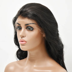 100% Virgin Human Hair Wig Cut From Single Donor 13*4 HD Body Wave Lace Frontal Wig No Tangle No Shedding Hair HD Lace