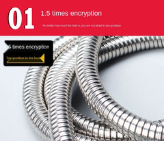 1 / 1.5/2/3/4/5/10 M Shower Pipe Shower Head Water Heater Stainless Steel Hose General Metal Hose Hose Water Softener