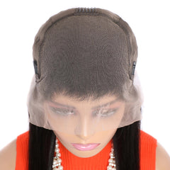 Wholesale 30Inches Bone Straight Human Hair Wig for Glueless Soft Shiny Natural Color 13X4Swiss Lace Front Raw Vietnamese Virgin