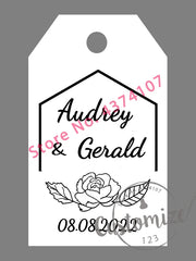 100 pcs/ set Personalised Gift Tags, Gift Tags, Handwritten Kraft Wedding Favour Label Custom