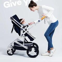 Purorigin Pram for Babies Factory Cheap Price 4 Wheels Light Weight Foldable 2 in 1Baby Stroller Baby Carrier Newborn