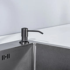 Kitchen Soap Dispensers 500ml Build in Dispenser Soap For Kitchen Bathroom Accessories Stainless Steel Pump Liquid PE Bottle