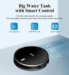 Robot Vacuum Cleaner G20S, 6000Pa Suction,Remote Upgrade, 2 in1 Wet Dry Mop, Wifi App, Smart Vaccum Auto Floor Washing for Home,