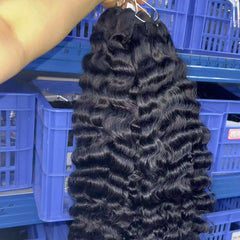 Natural Wavy Curl Raw Vietnamese Hair Wholesale Body Deep Straight Remy Human Hair Weft Bundles Kinky Pixie Burmese Curly