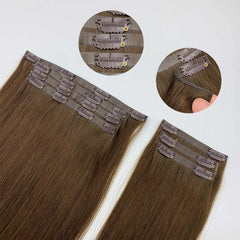 Fasimei Wholesale Double Drawn Virgin Hair Wholesale Raw Cuticle Aligned Human Hair Products PU Seamless Clip in Hair Extensions