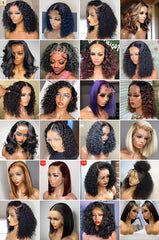 4x4 5x5 HD Lace Front Brazilian Hair Wig Glueless Bone Straight Short Bob Raw Brazilian Cuticle Alignment Double Drawn Hair