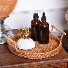 GP23 Braided Sweet Vegetable Fruit Snack Storage Tray Basket, Size: S, Size: S