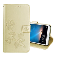 For Huawei Mate 10 Lite Rose Embossed Horizontal Flip Environmental PU Leather Case with Holder & Card Slots & Wallet