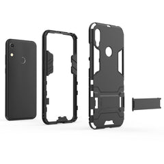 Shockproof PC + TPU Case for Huawei Y6 (2019), with Holder, For Huawei  Y6 (2019), For Huawei Y6 (2019)