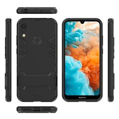 Shockproof PC + TPU Case for Huawei Y6 (2019), with Holder, For Huawei  Y6 (2019), For Huawei Y6 (2019)