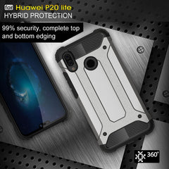 For Huawei  P20 Lite Full-body Rugged TPU + PC Combination Back Cover Case , Huawei P20 Lite, For Huawei P20 Lite