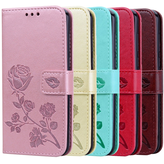 Rose Embossed Horizontal Flip PU Leather Case for Huawei P20, with Holder & Card Slots & Wallet