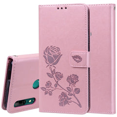 Rose Embossed Horizontal Flip PU Leather Case for Huawei P Smart Z, with Holder & Card Slots & Wallet