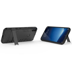 Shockproof PC + TPU Case for Huawei Honor 8C, with Holder, For Huawei Honor 8C
