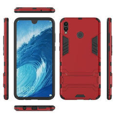 Shockproof PC + TPU Case for Huawei Honor 8X Max, with Holder, For Huawei Honor 8X Max