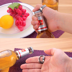 10pcs Ring Style Metal Beer Bottle & Can Opener, Inner Diameter: 2.2cm